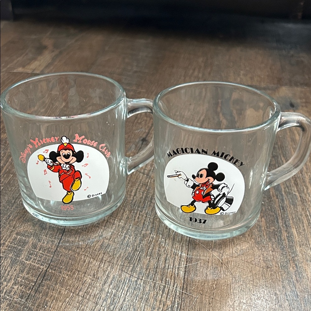 Disney Magician Mickey Mouse 1937,‎ 1955Collectible Drinking Glass Mug Vintage 2